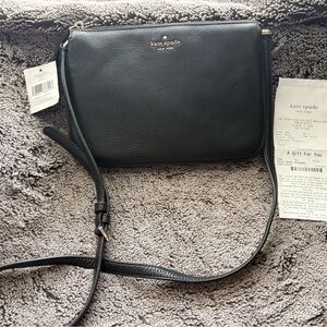 JACKSON Black Triple Gusset Crossbody